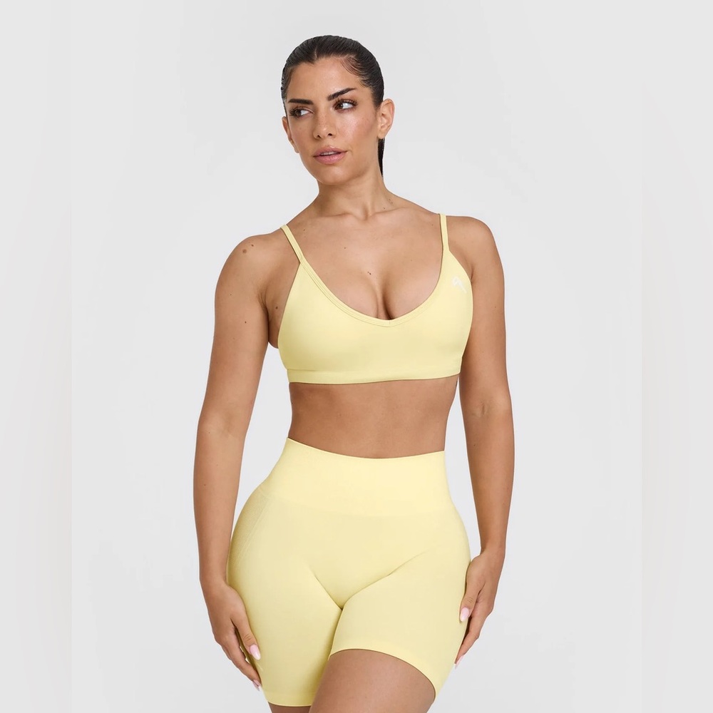 Oner active Timeless Strappy Bralette | Sherbert Yellow - S